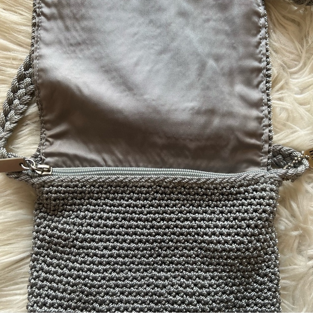 The Sak Gray Crochet Crossbody Bag - Picture 3 of 6